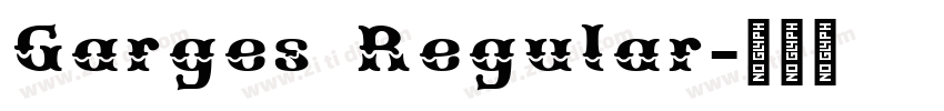 Garges Regular字体转换